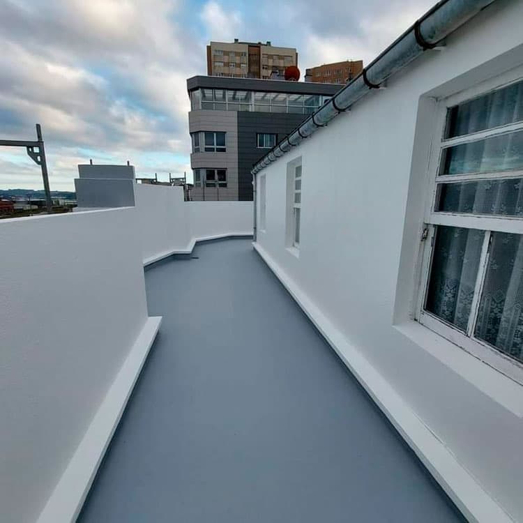 Terraza de vivienda impermeabilizada por Condega en A Coruña